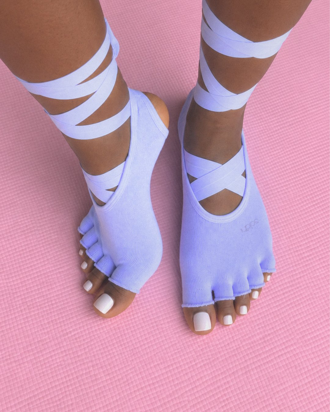 Lavender Sweet Grip Toe Socks