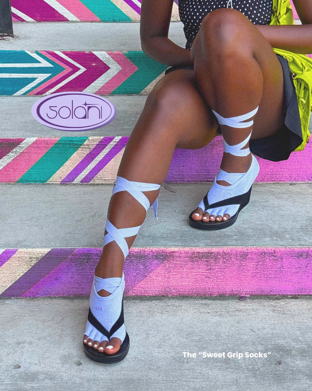 Lavender Sweet Grip Toe Socks